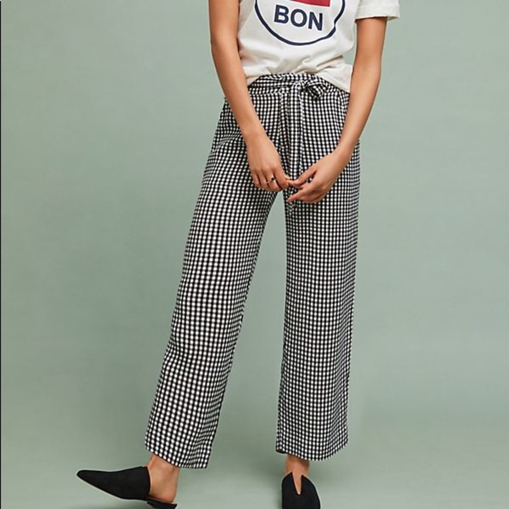 SOLD Anthropologie Sanctuary Gingham Wide Legs